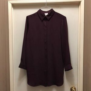 Burgundy tunic top